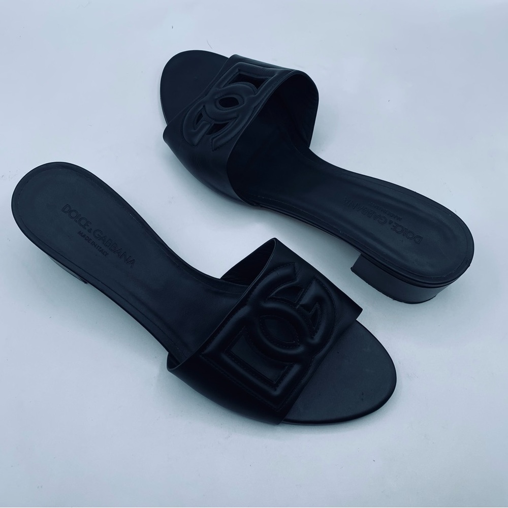 Dolce & Gabbana Interlocking Slide Sandals